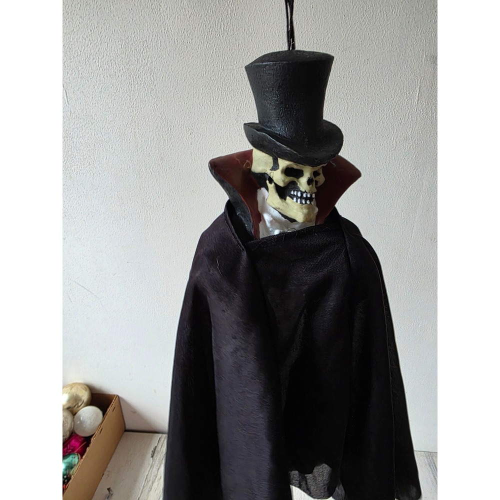 Vintage paper magic phantom of the Opera hanging Halloween prop decor skeleton